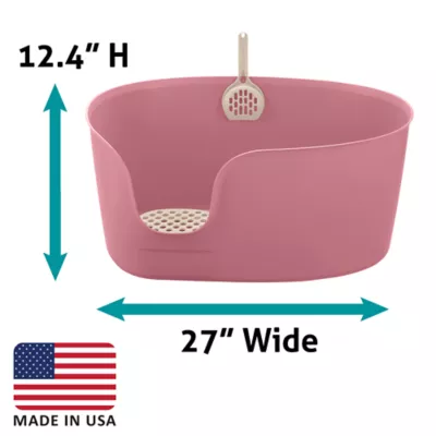 Richell® PAW TRAX High Wall Cat Litter Box - Image 3