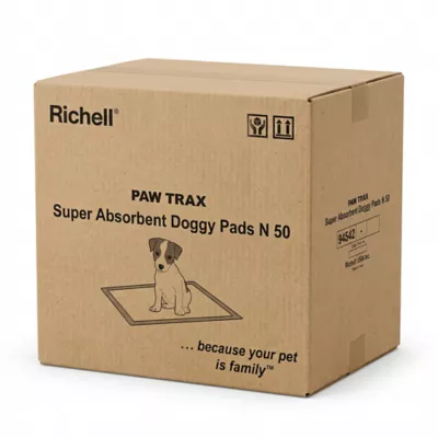Richell® PAW TRAX Super Absorbant Potty Pads For Puppys & Dogs, Quick Drying & Odor Control Layers - Image 1