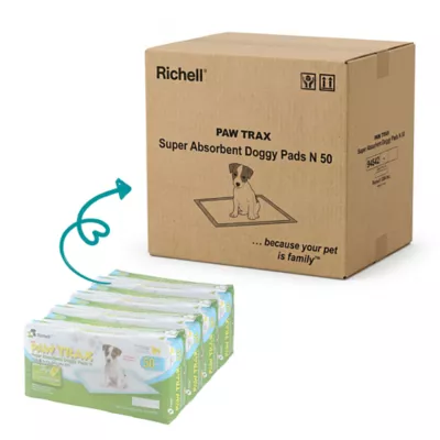 Richell® PAW TRAX Super Absorbant Potty Pads For Puppys & Dogs, Quick Drying & Odor Control Layers - Image 2