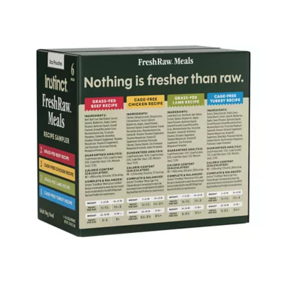 Instinct® FreshRaw Meals Sampler Variety Pack Adult Frozen Dog Food - 8 oz Pouches, 6 Count - Image 8