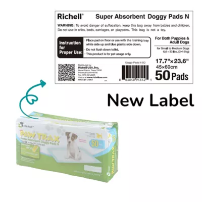 Richell® PAW TRAX Super Absorbant Potty Pads For Puppys & Dogs, Quick Drying & Odor Control Layers - Image 4