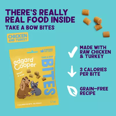 Product Edgard & Cooper Small Bites All Life Stages Dog Treats - Grain Free, Turkey