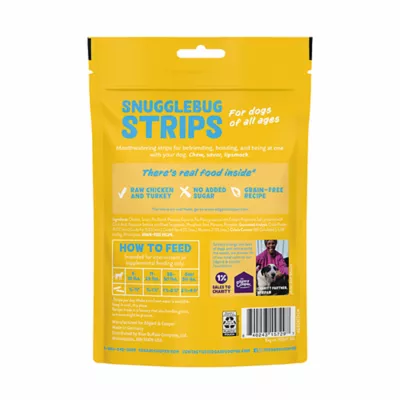 Product Edgard & Cooper Meaty Strips All Life Stages Dog Treats - Grain Free, Turkey & Chicken