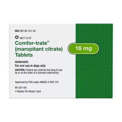 Product Comfor-trate (maropitant citrate) Tablets for Dogs - 4 Count