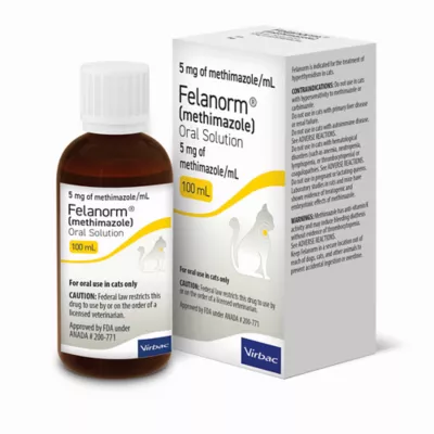 Felanorm (methimazole) Oral Solution for Cats - 5 mg/ml - 30mL or 100mL - Image 2