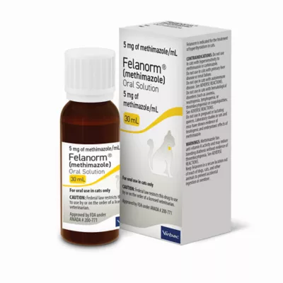 Felanorm (methimazole) Oral Solution for Cats - 5 mg/ml - 30mL or 100mL - Image 2