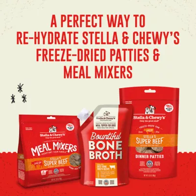 Product Stella & Chewy's Bountiful Bone Broth All Life Stages Dog Food Topper - Beef