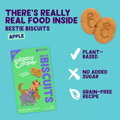 Product Edgard & Cooper Crunchy Biscuits All Life Stages Dog Treats - Apple & Blueberry