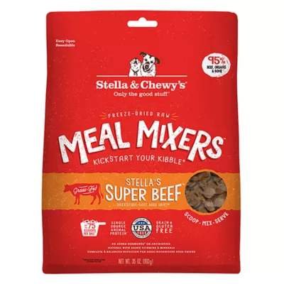 Product Stella & Chewy's Freeze-Dried Raw Meal Mixers All Life Stages Dog Food Topper - Super Beef