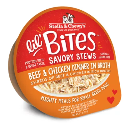 Product Stella & Chewy's Lil Bites Savory Stews Small Breed Adult Wet Dog Food - Beef & Chicken