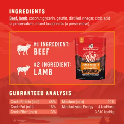 Product Stella and Chewy's Wild Red Jerky Nuggets Dog Treats 6 OZ