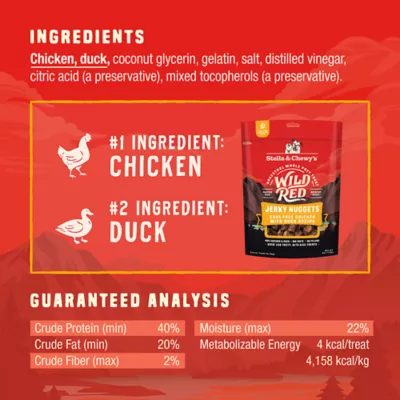 Product Stella and Chewy's Wild Red Jerky Nuggets 6 OZ