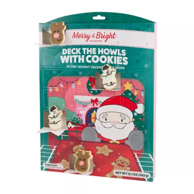Product Merry and Bright Frosted Cookie Dog Treats 25 Day Advent Calendar 12.1 OZ