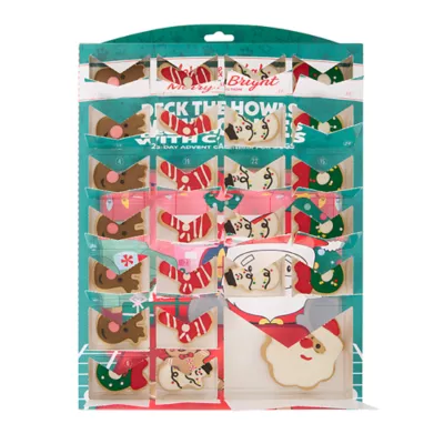 Product Merry and Bright Frosted Cookie Dog Treats 25 Day Advent Calendar 12.1 OZ