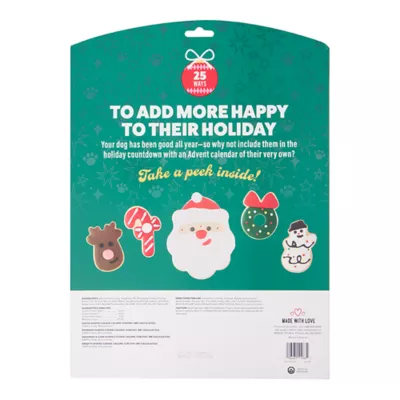 Product Merry and Bright Frosted Cookie Dog Treats 25 Day Advent Calendar 12.1 OZ