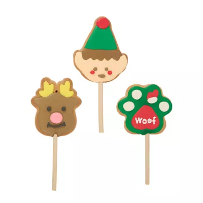 Product Merry and Bright Lollipop Cookie Dog Treats 3 Count 5.2 OZ