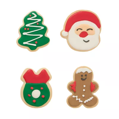 Product Merry and Bright Santa Present Decorated Biscuit Dog Treat 4.65 OZ