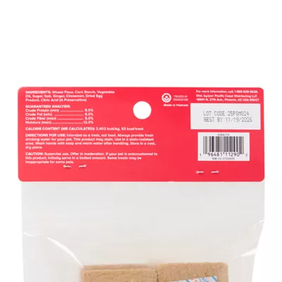 Product Merry and Bright Iced Gingerbread Square Dog Treats 5 OZ