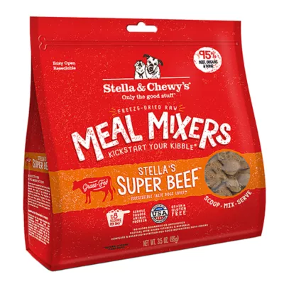 Product Stella & Chewy's Freeze-Dried Raw Meal Mixers All Life Stages Dog Food Topper - Super Beef