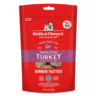 Product Stella & Chewy's Freeze-Dried Raw Dinner Patties All Life Stages Dry Dog Food - Tantalizing Turkey