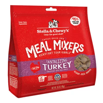Product Stella & Chewy's Freeze-Dried Raw Meal Mixers All Life Stages Dog Food Topper - Tantalizing Turkey