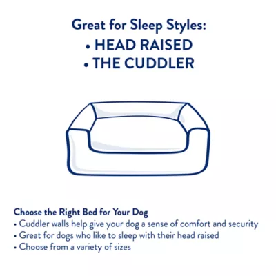 Top Paw® Bone and Paw Print Cuddler Dog Bed - Image 5