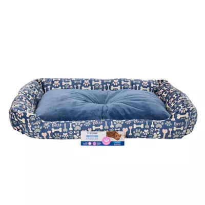 Top Paw® Bone and Paw Print Cuddler Dog Bed - Image 6