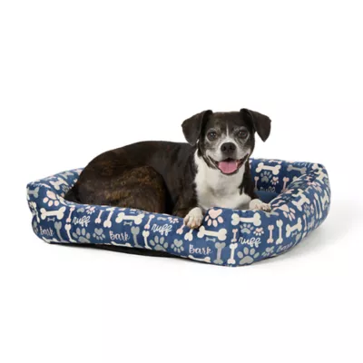 Product Top Paw® Bone and Paw Print Cuddler Dog Bed