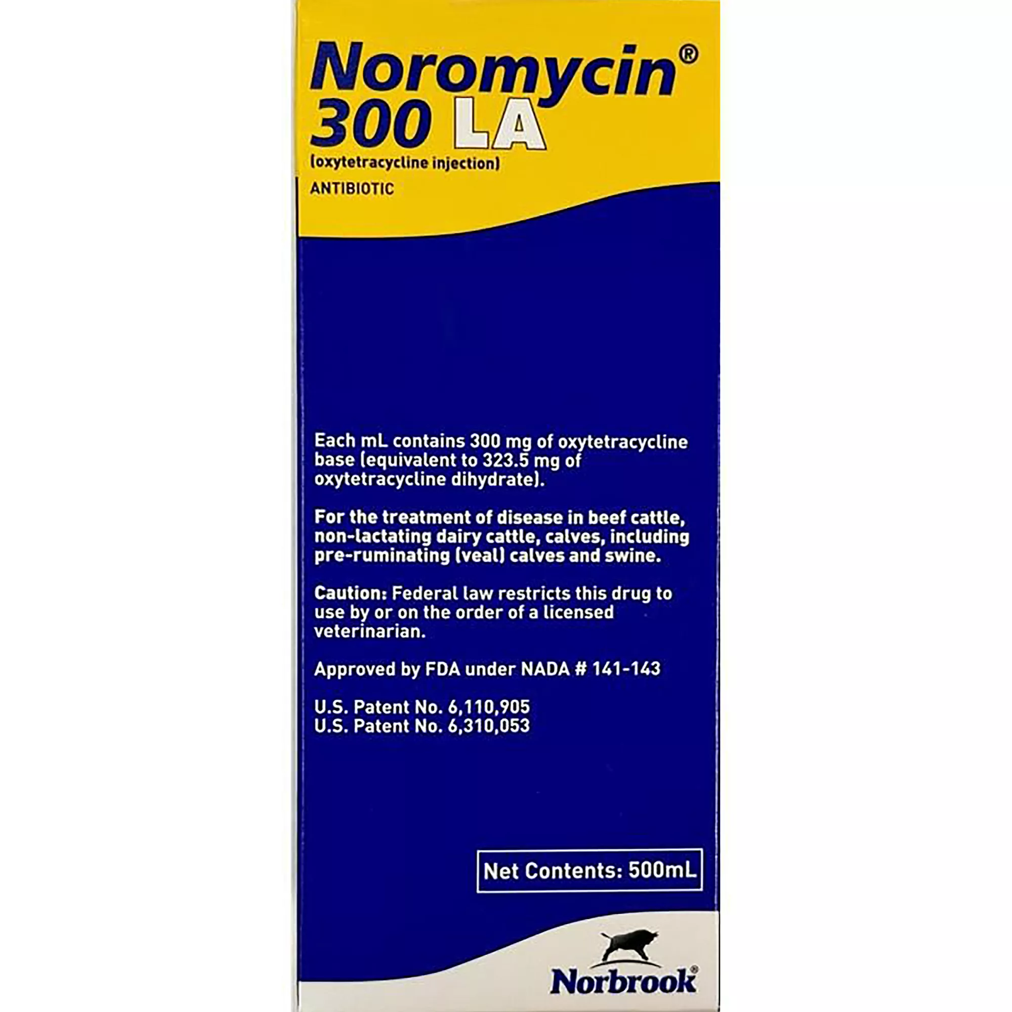 Noromycin 300 LA (Oxytetracycline) Antibiotic Injection