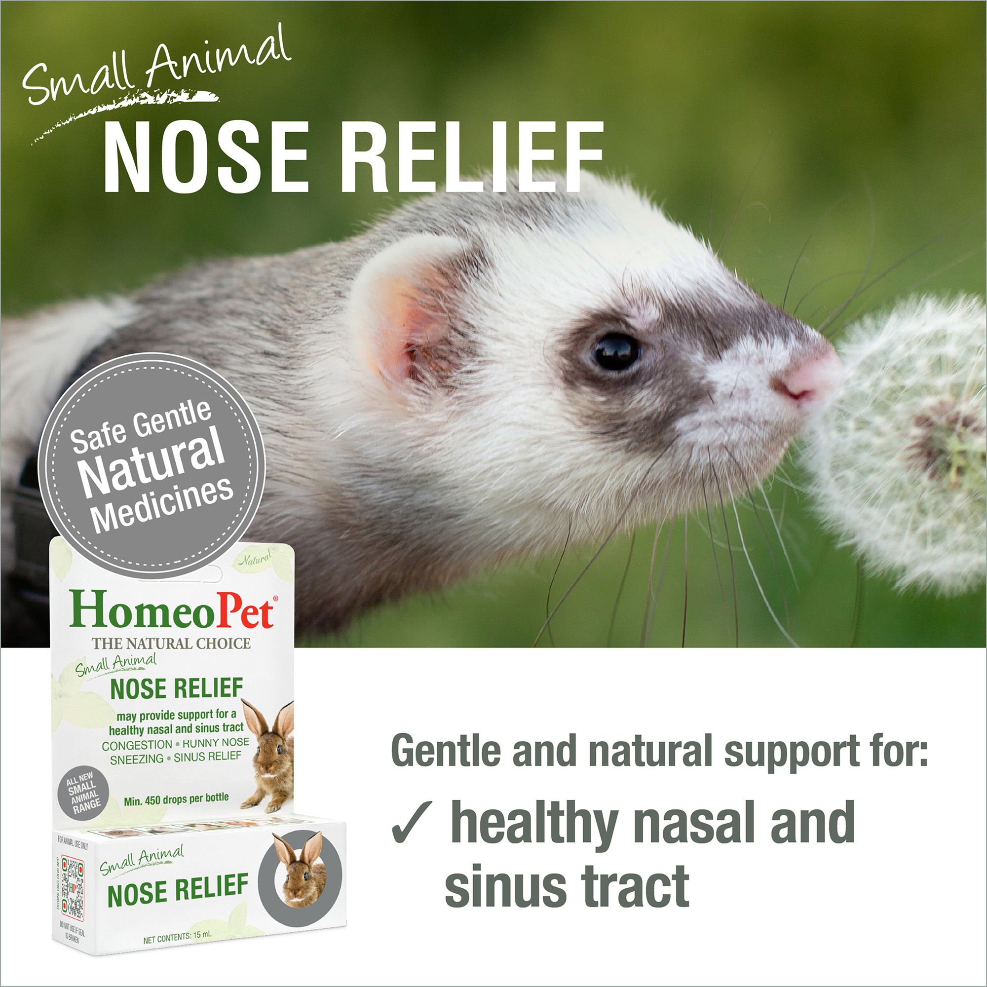 HomeoPet Small Pet Nose Relief Respiratory Support Supplement - thumbnail 2