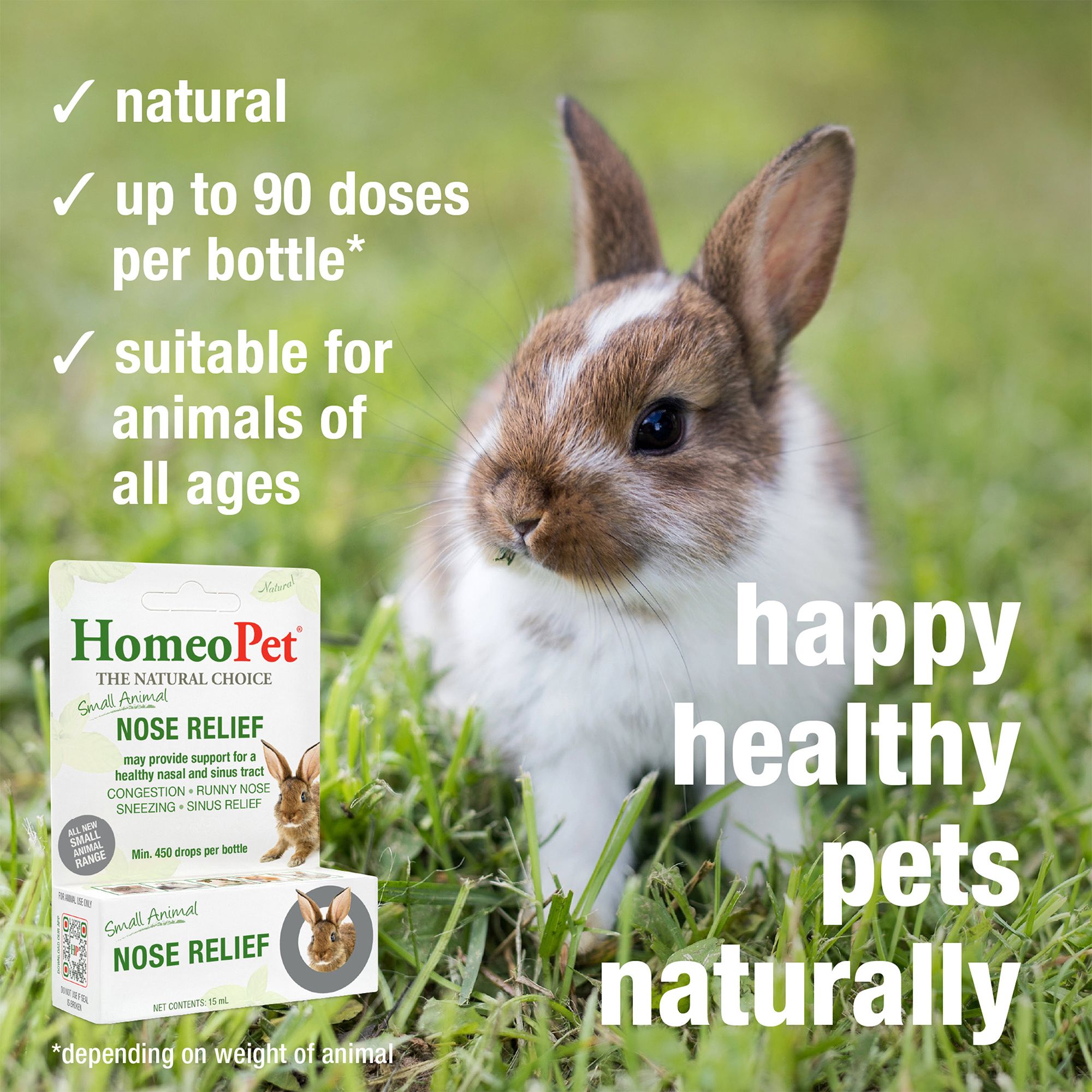 HomeoPet Small Pet Nose Relief Respiratory Support Supplement - thumbnail 4