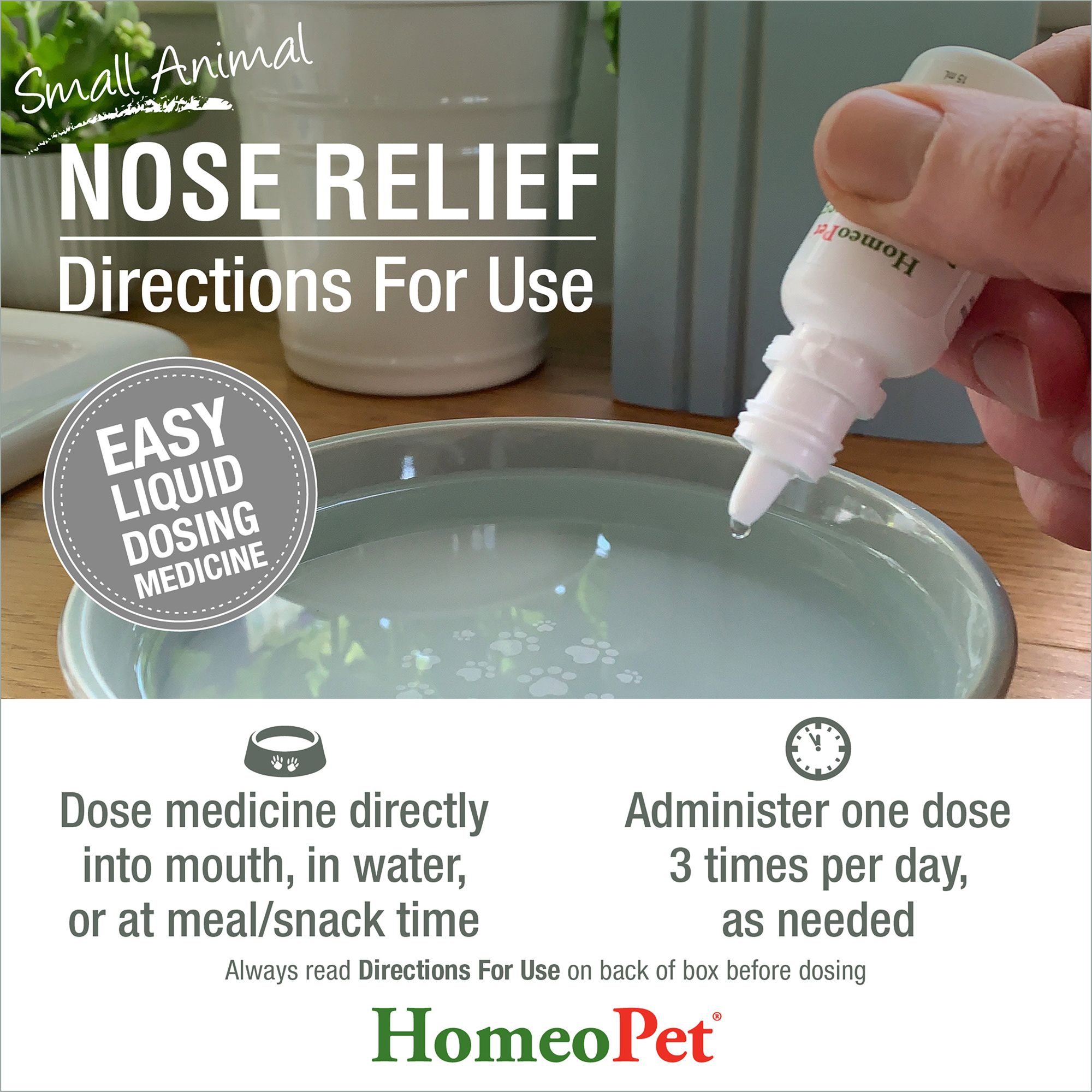 HomeoPet Small Pet Nose Relief Respiratory Support Supplement - thumbnail 5