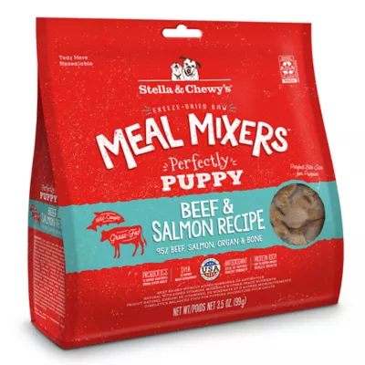 Product Stella & Chewy's Freeze-Dried Raw Meal Mixers Puppy Dog Food Topper - Beef & Salmon