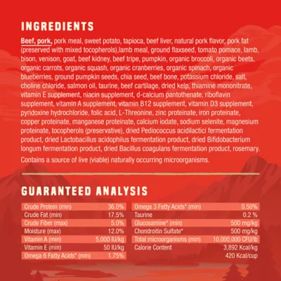 Product Stella & Chewy's Wild Red Raw Blend All Life Stages Dry Dog Food - Grain & Legume Free, Red Meat
