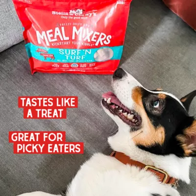Product Stella & Chewy's Freeze-Dried Raw Meal Mixers All Life Stages Dog Food Topper - Surf 'N Turf