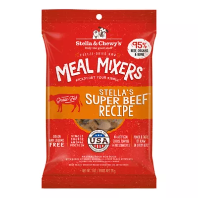 Product Stella & Chewy's Freeze-Dried Raw Meal Mixers All Life Stages Dog Food Topper - Super Beef