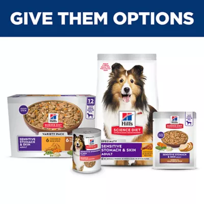 Product Hill's Science Diet Sensitive Stomach & Skin Variety Pack Adult Wet Dog Food - Turkey & Chicken