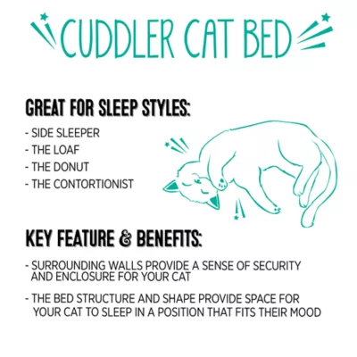 Product Whisker City® Pink Cuddler Cat Bed