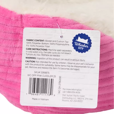 Product Whisker City® Pink Cuddler Cat Bed