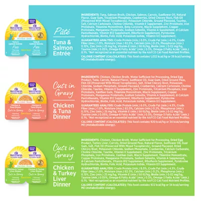 Product Wellness® Purrfect Duos Adult Cat Wet Food - Natural, Grain Free, Variety Pack, 12 Ct, 31.68 Oz