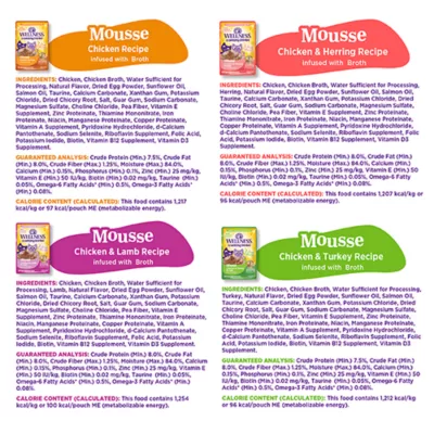 Product Wellness® Appetizing Entrees Adult Cat Wet Food - Mousse, Variety Pack, 8 Ct, 22.4 Oz