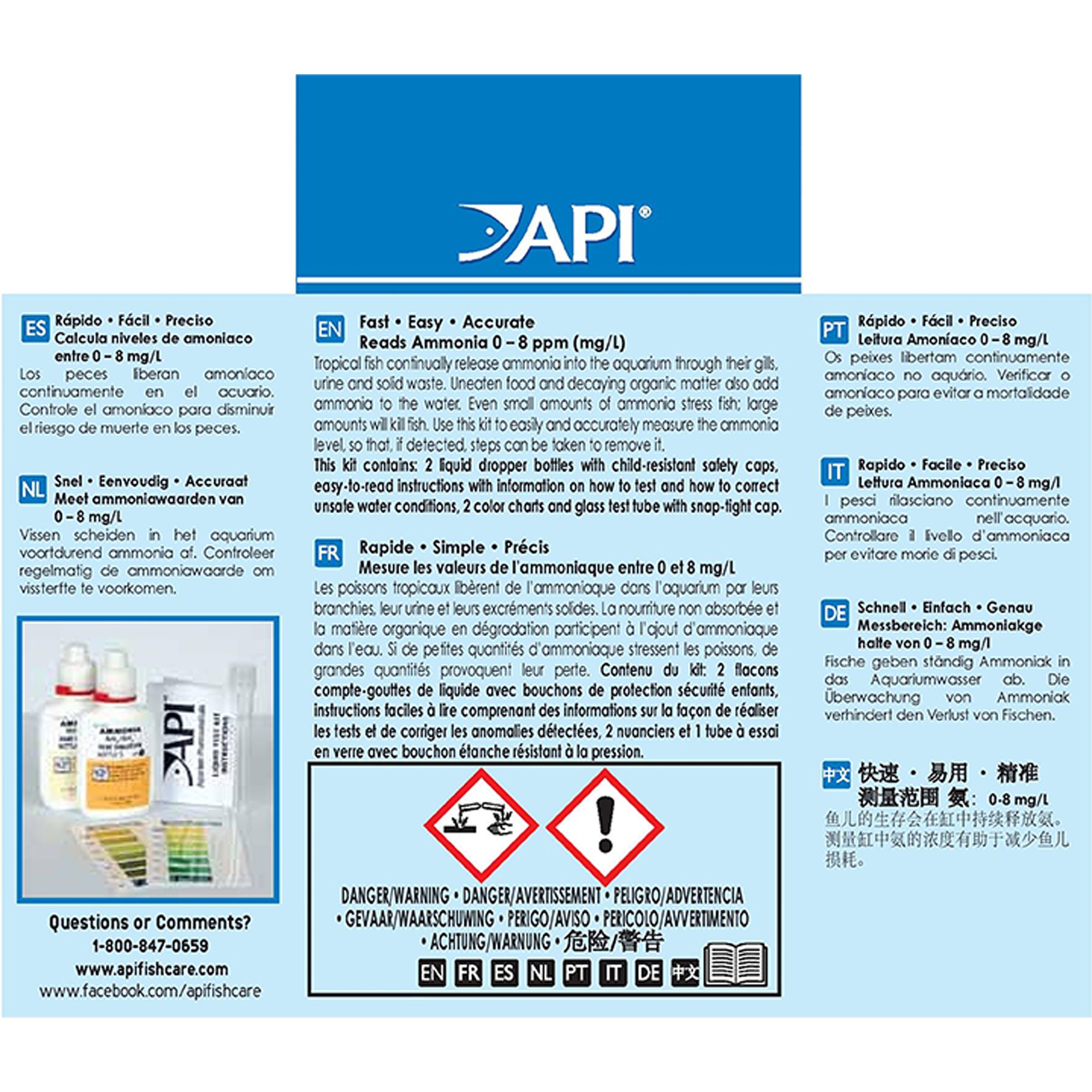 API® Amonia Test Kit for Aquarium Water Testing - thumbnail 2