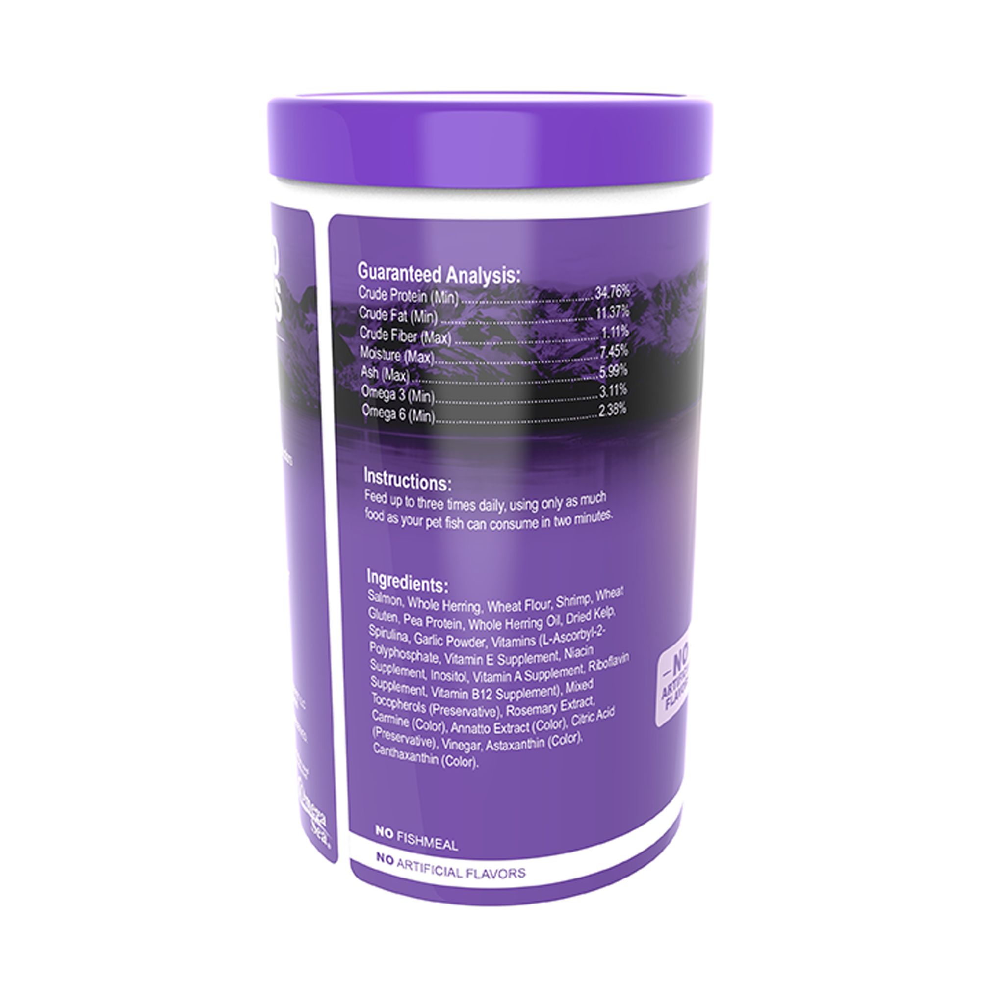 Omega One Cichlid Flakes Fish Food Complete Diet - thumbnail 3