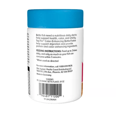 Top Fin® Color-Enhancing Betta Flakes Fish Food - Betta Fish Food, Freshwater Fish Food - 0.81 oz - Image 6