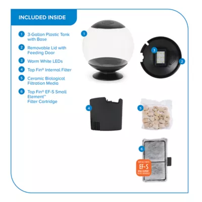 Top Fin® Classic Sphere Aquarium - Image 3