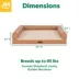FurHaven Textured Plush & Coated Polyester Memory-Top Modern Sofa Pet Bed, Camel, Jumbo image thumbnail 2
