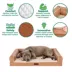 FurHaven Textured Plush & Coated Polyester Memory-Top Modern Sofa Pet Bed, Camel, Jumbo image thumbnail 6