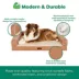 FurHaven Textured Plush & Coated Polyester Memory-Top Modern Sofa Pet Bed, Camel, Jumbo image thumbnail 7