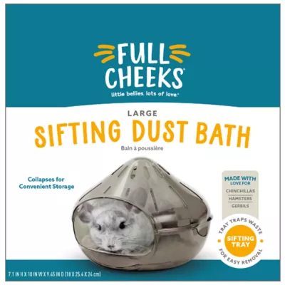 Product Full Cheeks™ Small Pet Sifting Dust Bath - Large