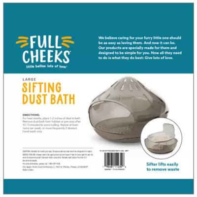 Product Full Cheeks™ Small Pet Sifting Dust Bath - Large